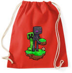 printfashion Minecraft barátok - Sportzsák, Tornazsák - Piros (2316474)