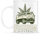 printfashion freedom club - weed and travel - Bögre - Fehér (11068346)