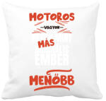 printfashion Motoros vagyok olyan mint más normális ember csak sokkal menőbb - Párnahuzat, Díszpárnahuzat - Fehér (14640123)