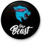 printfashion Mr Beast - Kitűző, hűtőmágnes - Fekete (3100417)