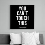 printfashion You can't touch this - Vászonkép - Fekete (6642846)