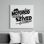 printfashion Motorod Blokkja, Szíved ritmusa - Vászonkép - Fehér (13147930)