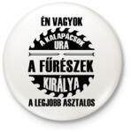 printfashion Asztalosok királya - Kitűző, hűtőmágnes - Fehér (3081913)