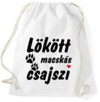 printfashion Lökött macskás csajszi - Sportzsák, Tornazsák - Fehér (14588479)