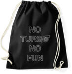 printfashion No Turbo No Fun - Sportzsák, Tornazsák - Fekete (2249408)