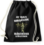 printfashion Márciusi horgász - Sportzsák, Tornazsák - Fekete (4765812)