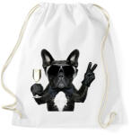 printfashion Francia Buldog - Sportzsák, Tornazsák - Fehér (2541602)