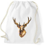 printfashion szarvas - Sportzsák, Tornazsák - Fehér (14870017)