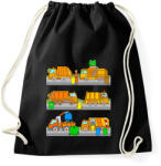 printfashion Kukásautók az utcán - Sportzsák, Tornazsák - Fekete (16169718)