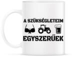 printfashion Traktoros szükségletek - Bögre - Fehér (16717867)