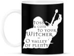 printfashion Witcher - Toss a coin. . . - Bögre - Fekete (2689298)