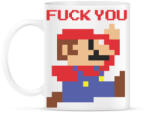 printfashion Super Mario - Fuck You - Bögre - Fehér (5186469)