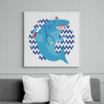 printfashion Orvos cápa - Vászonkép - Fehér (6638909)