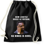 printfashion Nem lehetsz rossz az ágyban - Sportzsák, Tornazsák - Fekete (5146578)