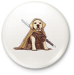 printfashion Obi Van Labrador - Kitűző, hűtőmágnes - Fehér (16705131)