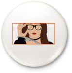 printfashion Az örökösnő álarca mögött - Anna - Kitűző, hűtőmágnes - Fehér (6575489)