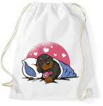 printfashion Álmos kutyus - Sportzsák, Tornazsák - Fehér (7645438)