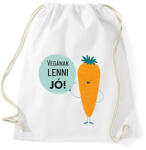 printfashion Vegának lenni jó! - Sportzsák, Tornazsák - Fehér (6600344)