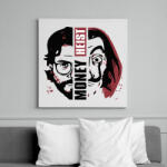 printfashion Money Heist - A Nagy Pénzrablás - La Casa de Papel - Vászonkép - Fehér (6639405)