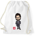 printfashion La casa de papel N5 - Sportzsák, Tornazsák - Fehér (5539077)