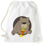 printfashion Mackó - Sportzsák, Tornazsák - Fehér (329629)