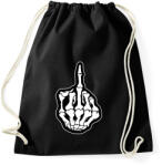 printfashion Death Middle Finger - Sportzsák, Tornazsák - Fekete (5332660)