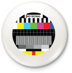 printfashion No signal - Kitűző, hűtőmágnes - Fehér (4044097)