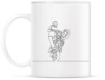 printfashion Vonalas motoros minta - Bögre - Fehér (6366866)
