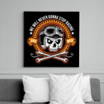 printfashion Nincs megállás - Vászonkép - Fekete (6641688)