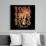 printfashion 1986 - Vászonkép - Fekete (12537877)