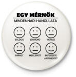 printfashion Mindennapi hangulat - Kitűző, hűtőmágnes - Fehér (13544528)