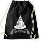 printfashion Pizza illuminati - Sportzsák, Tornazsák - Fekete (9404153)