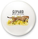 printfashion gepard - Kitűző, hűtőmágnes - Fehér (5660367)