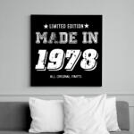 printfashion 1978 - Vászonkép - Fekete (6655508)