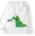 printfashion miaw dino - Sportzsák, Tornazsák - Fehér (11004365)