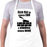printfashion komuves meno - Kötény - Fehér (4906641)