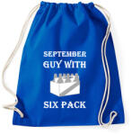 printfashion Szeptemberben született kockás hasú 2 - Sportzsák, Tornazsák - Bright royal (1410445)