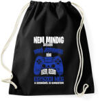 printfashion Nem mindig játszom videó játékokkal. . . - Sportzsák, Tornazsák - Fekete (16431787)