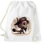 printfashion Hiúz Jack Sparrow kapitány jelmezben - Sportzsák, Tornazsák - Fehér (15717401)