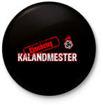 printfashion Elmebeteg Kalandmester - Kitűző, hűtőmágnes - Fekete (3103086)