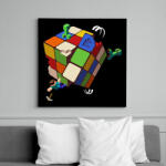 printfashion Rubik - Minecraft - Vászonkép - Fekete (15639388)