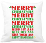 printfashion Merry Kissmy*ss - Párnahuzat, Díszpárnahuzat - Fehér (2046560)