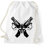 printfashion Butterfly gun - Sportzsák, Tornazsák - Fehér (15941469)