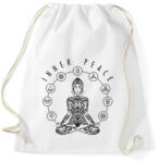 printfashion Inner Peace - Benső béke - Sportzsák, Tornazsák - Fehér (6872266)