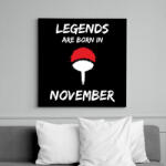 printfashion Naruto szülinap - November - Vászonkép - Fekete (6653825)