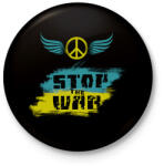 printfashion stop the war - Kitűző, hűtőmágnes - Fekete (6243192)
