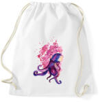 printfashion Polip vízfesték - Sportzsák, Tornazsák - Fehér (1527779)