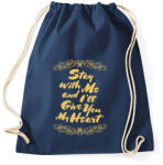 printfashion Maradj velem - Sportzsák, Tornazsák - Sötétkék (383717)