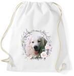 printfashion kuvasz kutyus - női - Sportzsák, Tornazsák - Fehér (15313637)
