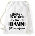 printfashion Lucky husband - Sportzsák, Tornazsák - Fehér (7801409)